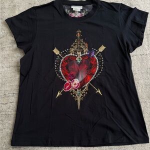 Camilla  Slim Fit Round Neck T-shirt Mirror Mirror sz S NWOT